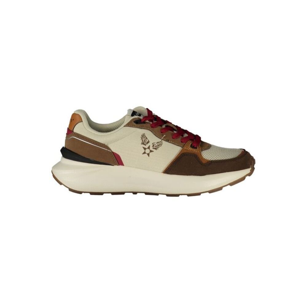 Avirex Beige Polyurethane Men's Men's Sneaker